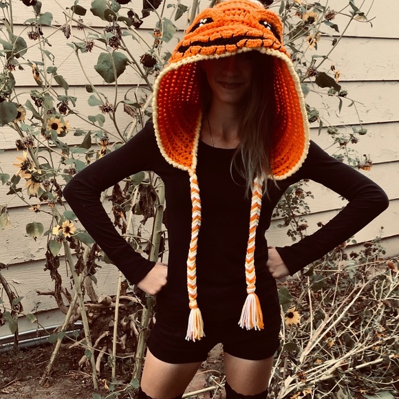 🤍🧡💛Handmade Crochet Candy Corn Hat🤍🧡💛 - Picture 2 of 11